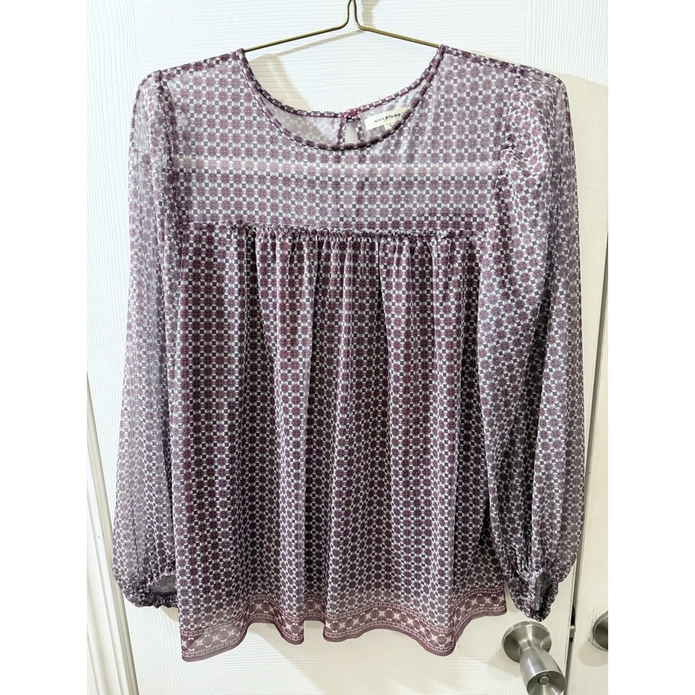 Max Studio Size Large Long Sleeve‎ Blouse